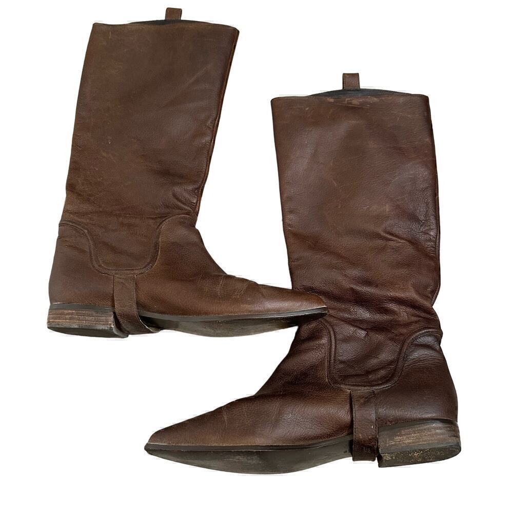 7 For All Mankind Edge Riding Boots Women's Brown Size 10 - Picture 4 of 8